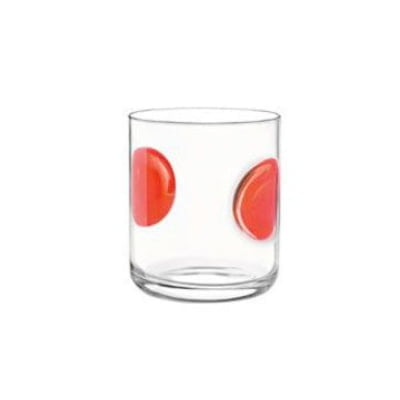 Red tumbler set - bormioli rocco "giove" tumbler spry color soda lime capacity: 310 cc red (pack of 6pcs)