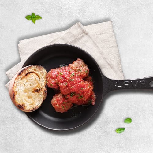 Italian meatballs - polpette al sugo (1 portion | served hot)
