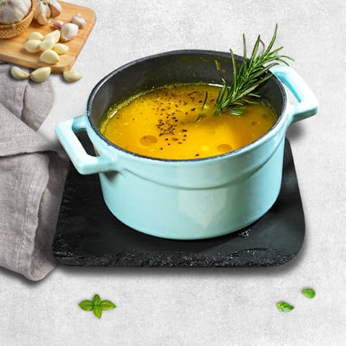 Creamy pumpkin soup - crema di zucca (1 portion | served hot)