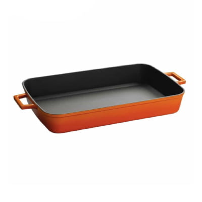 Lava rectangular dish orange - lava "rectangular dish" capacity: 2. 54lt, dimension 22x30cm, orange colour
