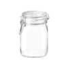 Fido jar set - bormioli rocco "fido" jar logo white soda lime capacity : 100 cl (pack of 6pcs)