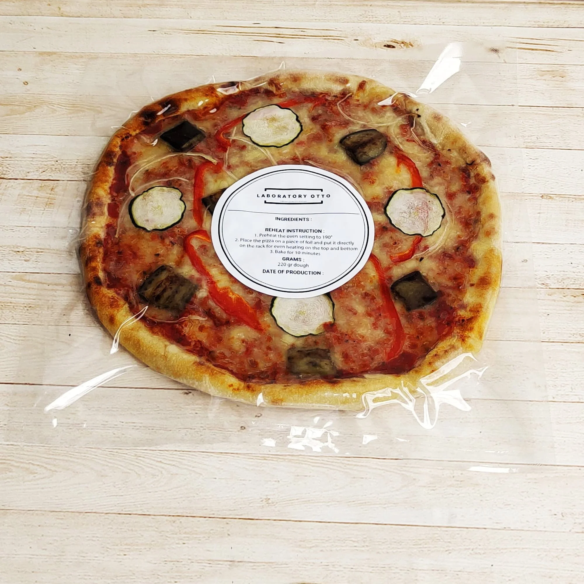 Frozen vegetarian pizza - laboratory otto signature vegetariana pizza (1 portion | served frozen)