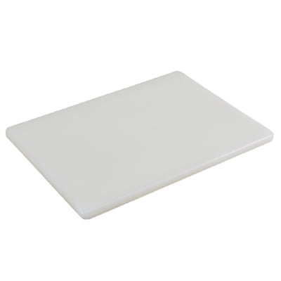 Polyethylene cutting board - euroceppi "cutting bord polyethylene" size: 23 x 15 x 1 cm white