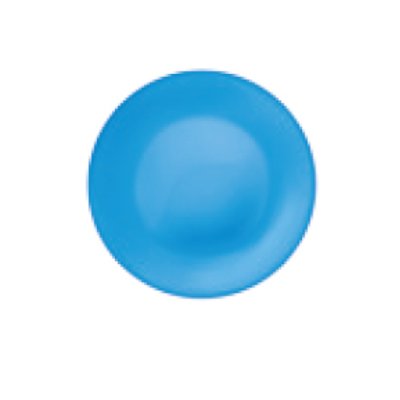 Blue plate set - bormioli rocco "new acqua" plate tempered diameter: 268 mm tone blue marin (pack of 6pcs)