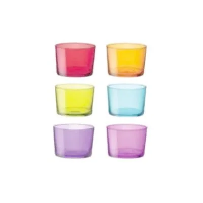 Bodega mini tumbler - bormioli rocco "bodega" mini tumbler 6 ass color spry color soda lime capacity: 225 cc (pack of 6pcs)