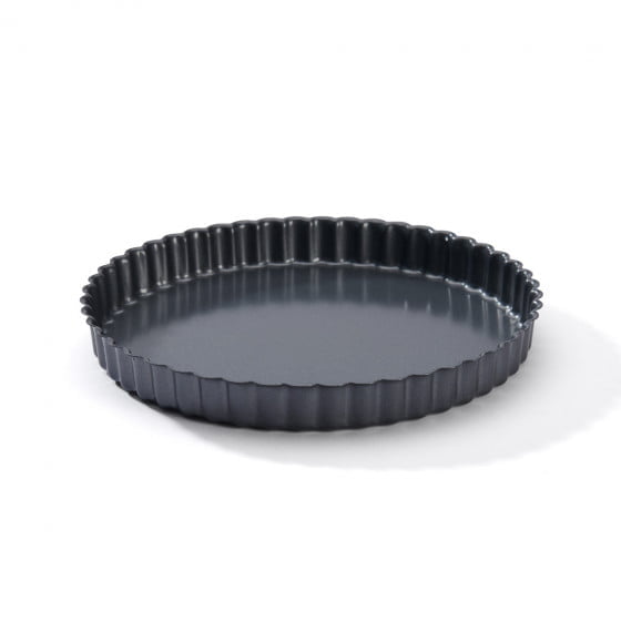 Fluted tart mould - de buyer "round fluted tart" mould with straight edge ø 24 cm