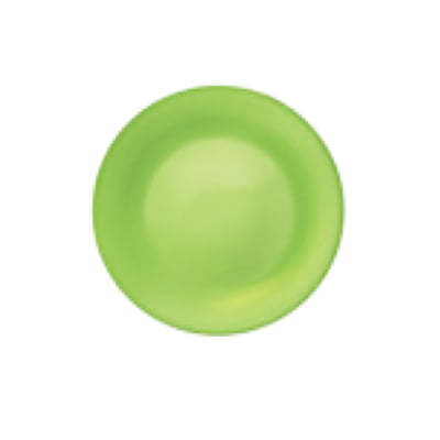 Acqua plate set - bormioli rocco "new acqua" plate tempered diameter: 268 mm tone acid green (pack of 6pcs)