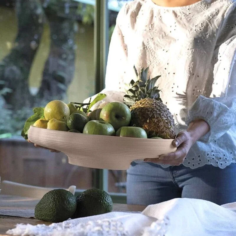 Guzzini tierra bowl - guzzini "tierra centerpiece/fruit bowl" taupe