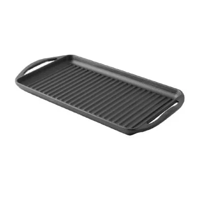 Lava griddle pan - lava "griddle pan rectangle" 22x32cm cast iron, self-handled enamel 1 coat, 1 fire