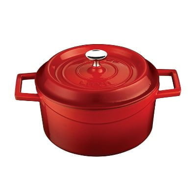 Lava casserole red - lava "round casserole"diam. 20cm, colour mat red