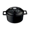 Lava mini casserole black - lava "mini casserole" diam 10 cm, black