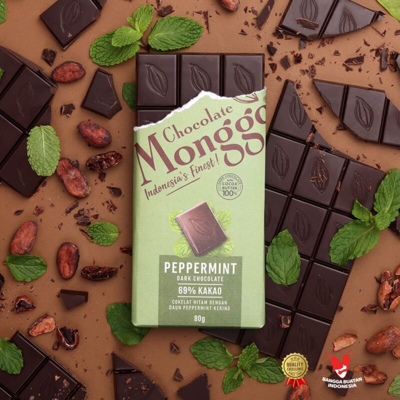 Peppermint chocolate tablet - monggo peppermint chocolate tablet (80g)