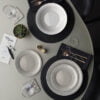 Ceramic plate set - bormioli rocco "new acqua" plate tempered diameter: 210 mm ceramic beige (pack of 6pcs)
