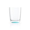 Highball tritan glass - "highball tritan" non- slip light blue base