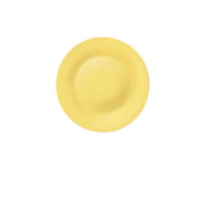 Gold plate set - bormioli rocco "new acqua" plate tempered diameter: 210 mm tone gold yellow (pack of 6pcs)