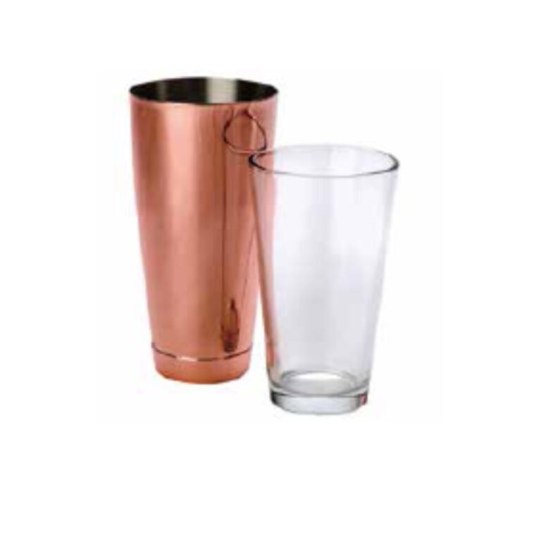- subliva "copper" plated boston cocktail shaker h: 168 mm d: 91 mm