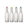 - bormioli rocco "oxford" bottle 6 ass lid soda calcico capacity: 1000 cc (pack of 6pcs)
