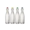 - bormioli rocco "oxford" bottle 6 ass lid soda calcico capacity: 1000 cc (pack of 6pcs)