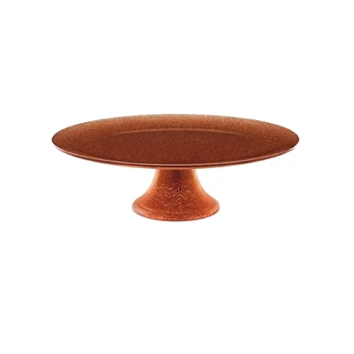 - bormioli rocco copper cake plate with foot diameter : 33 cm
