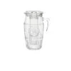 - bormioli rocco "romantic" jug w/ lid soda lime capacity: 1800 cc