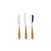 - pintinox "bollicine" set 24 pcs stainless steel w/ abs handle orange colour