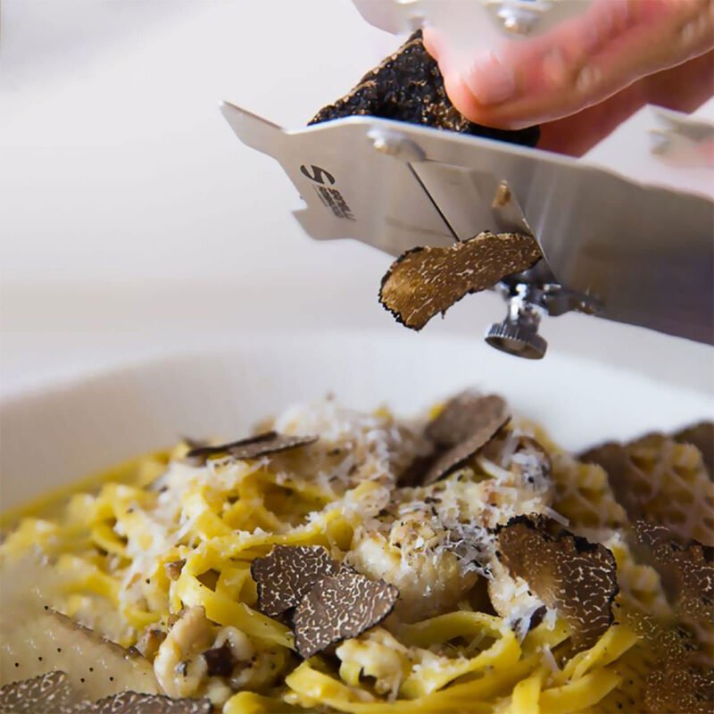 - ambrogio sanelli stainless steel truffle slicer, "plain blade"