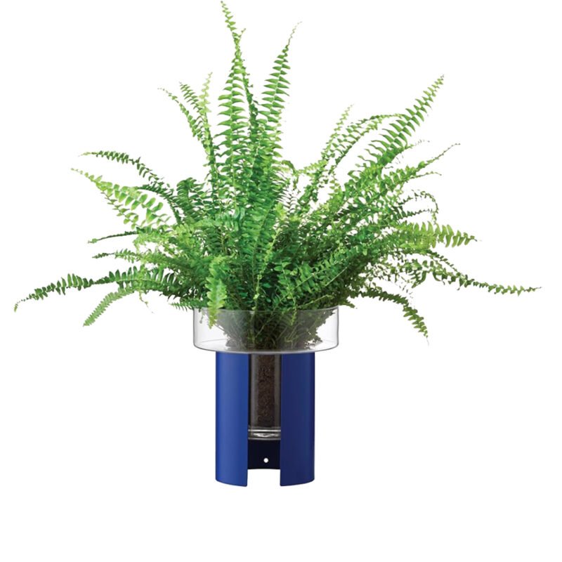 - lsa "terrazza planter" clear / cobalt blue d: 19 cm h: 22 cm