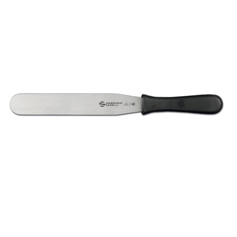 - ambrogio sanelli "spatula black" tpe handle blade length: 20 cm