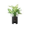 - lsa "terrazza planter" clear / jet black d: 19 cm h: 22 cm
