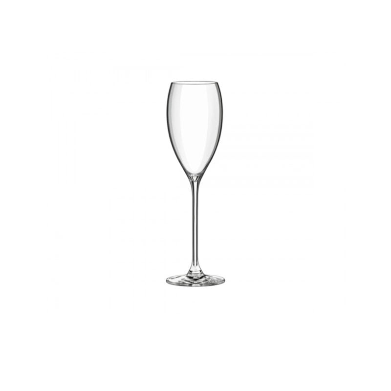 - rona "crystaline le vin" champagne flute 09 capacity: 260 cc pack of 6 pcs
