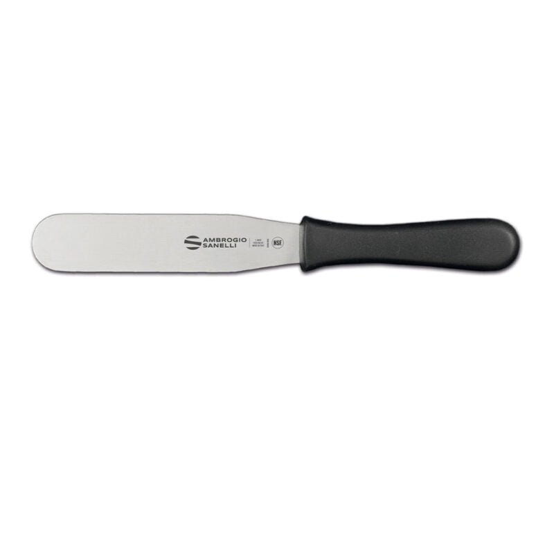 - ambrogio sanelli supra - spatula black tpe handle blade length: 15 cm 