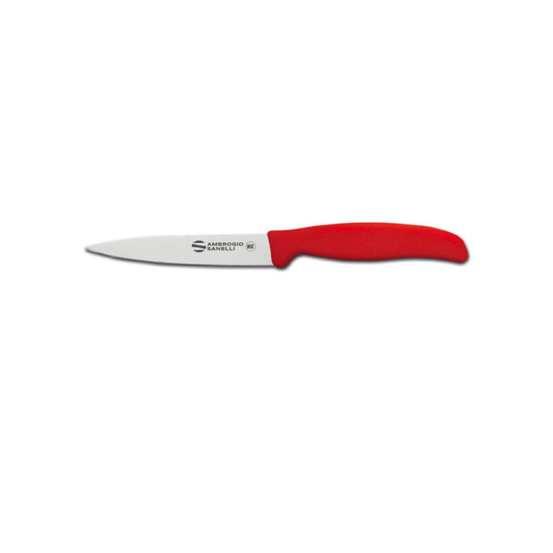 - ambrogio sanelli "bar knife" pointed utility knife w/ plc handle size: 11 cm